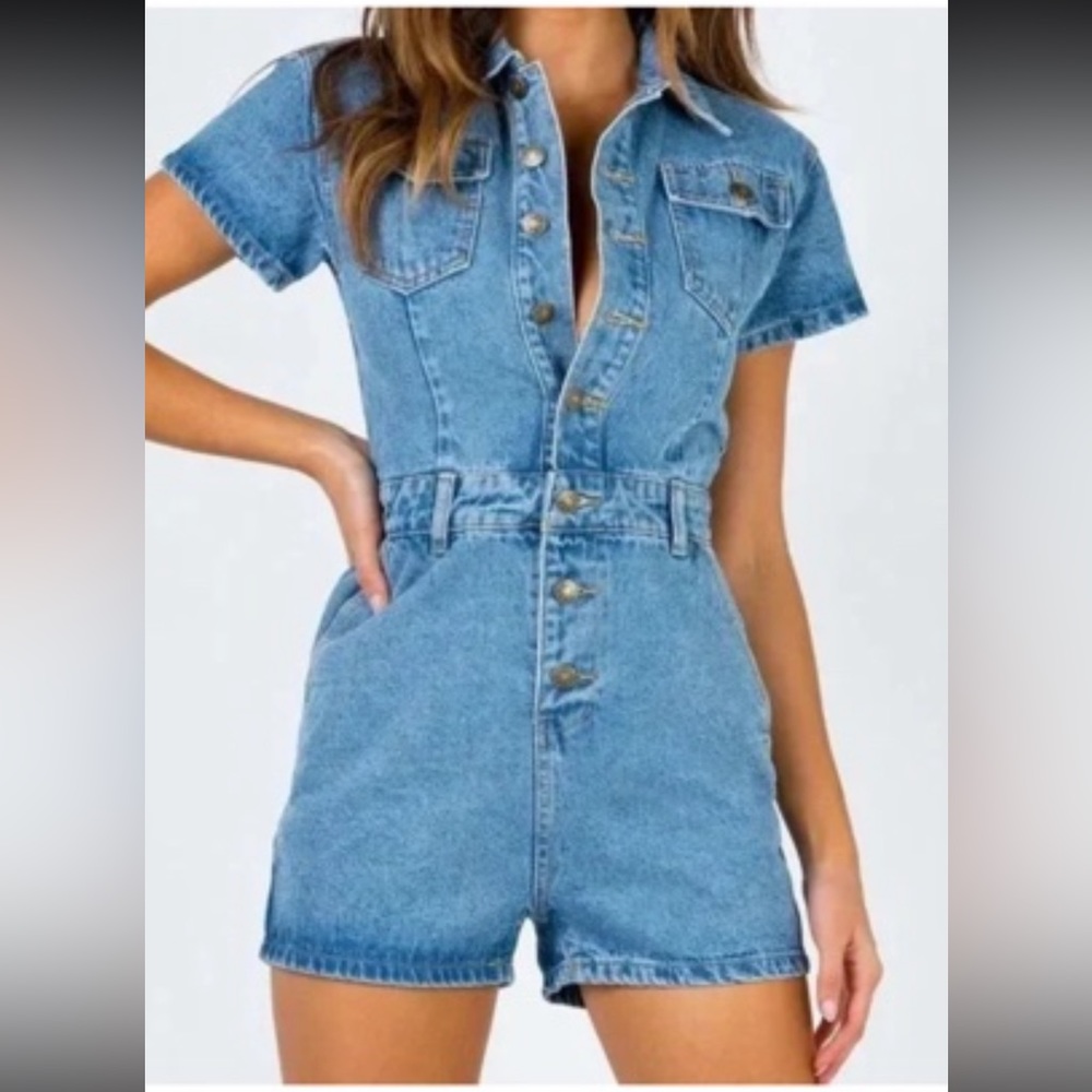 Lioness Denim Romper